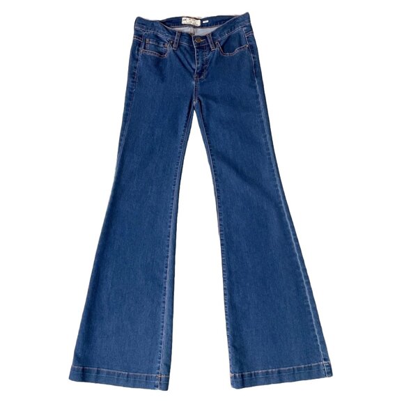 Free People | Blue Bell Bottom Flare Jeans - Picture 1 of 2